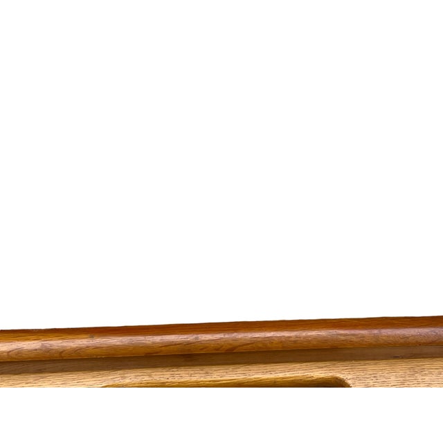 Oak or Teak Serving Rolling Bar Cart For Sale - Image 14 of 18