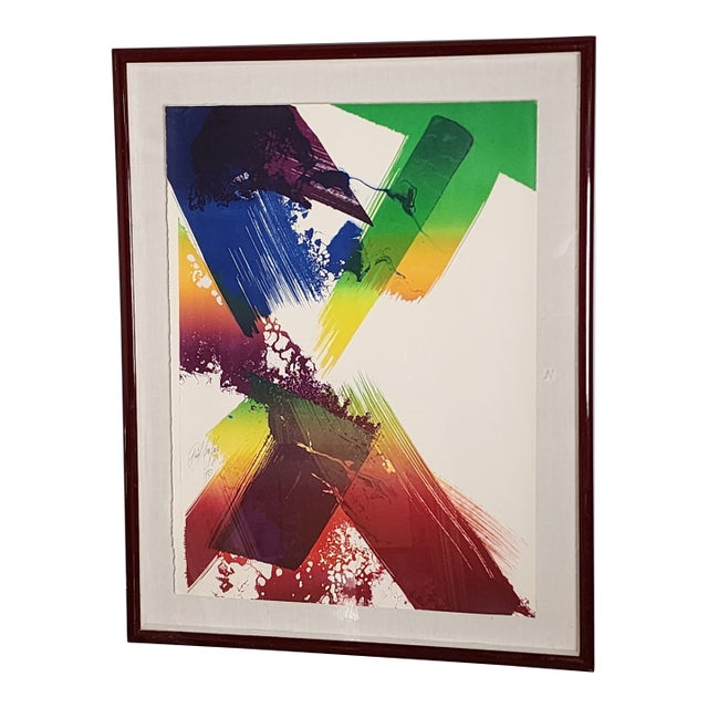 Paul Jenkins Artist Proof Titled "Prism" Abstract Expressionist Lithograph For Sale