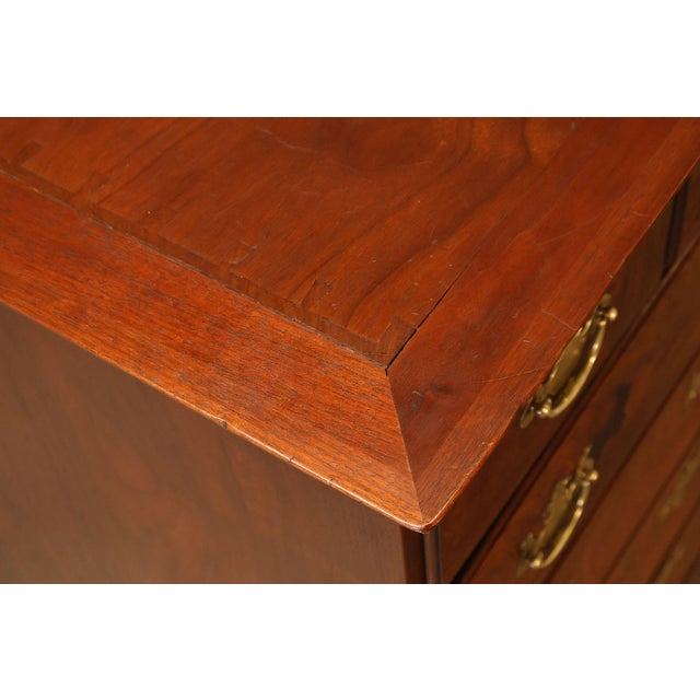 Chippendale Style Walnut Highboy Chest Of Drawers For Sale - Image 14 of 18