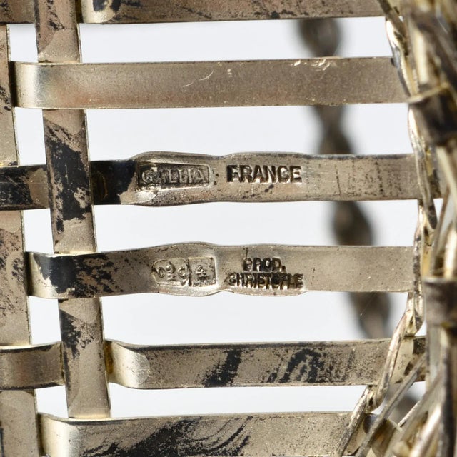 Silver-Plated Wine Basket from Christofle, 1970s For Sale - Image 9 of 10