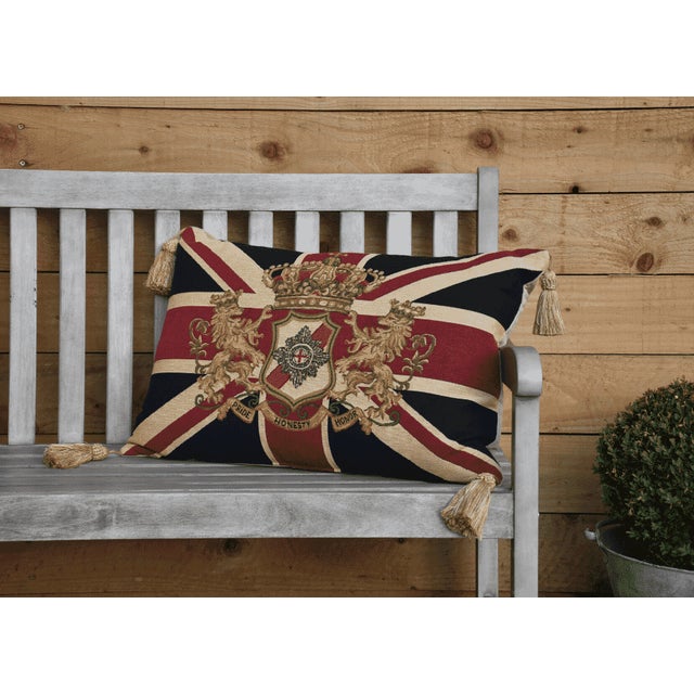 This beautiful tapestry cushion is finely woven by skilled weavers on traditional Jacquard Tapestry looms. The tapestry...