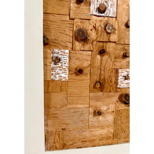 Wood Gordon Powell, Painted Wood Assemblage Abstract Art Sculpture Painting Gordon Powell Modernist For Sale - Image 7 of 18
