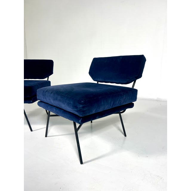 Elettra Lounge Chairs by BBPR for Arflex, Set of 2, in Very Good conditions. Designed 1950 to 1959 This piece has an...