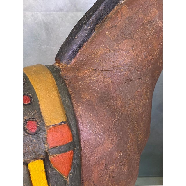 Antique Wooden Horse Sculpture, 1890s For Sale - Image 6 of 18