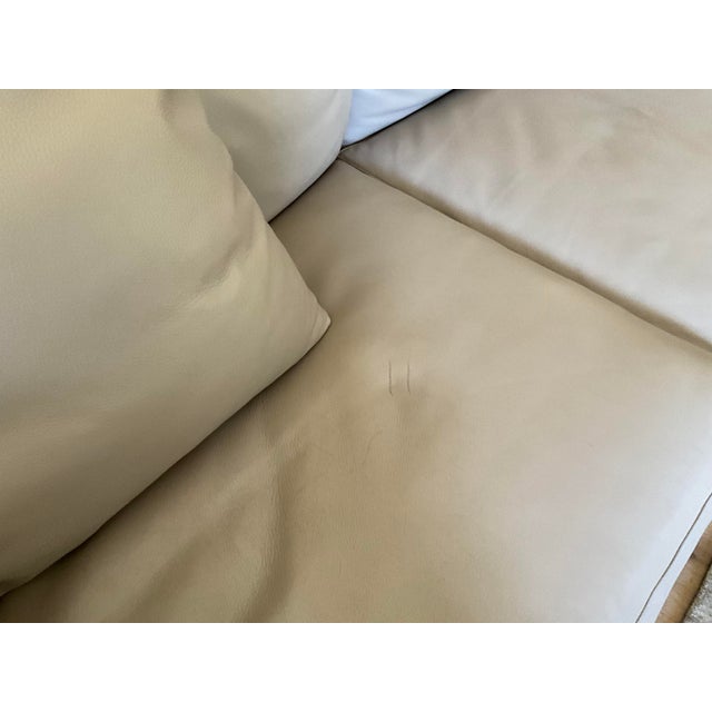 Design Within Reach Como 128.5” Sectional Sofa in Kalahari Grey Leather For Sale - Image 11 of 15