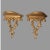 Wood Pair of Vintage Ornate Gilt Decorated Syroco Wood Wall Hanging Display Shelves For Sale - Image 7 of 7