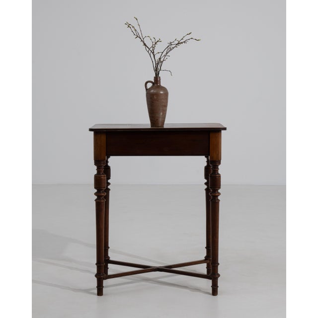 19th Century French Wooden Side Table in Original Patina For Sale - Image 4 of 11