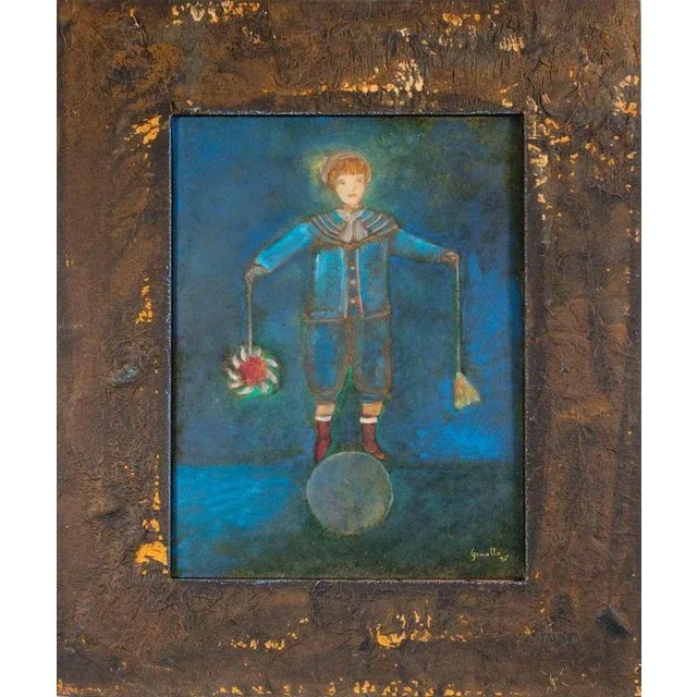 1990s Luigi Granetto, Measuring under the Fingers, Oil Painting, 1998 For Sale - Image 5 of 5