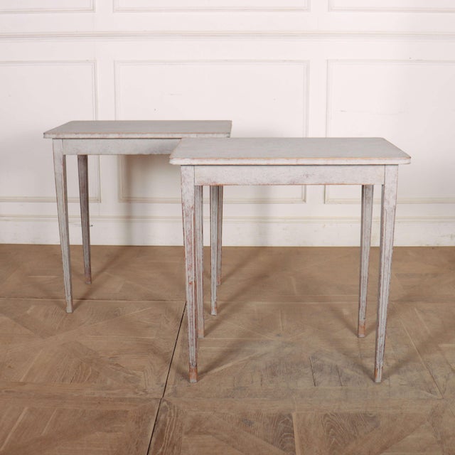 Swedish Side Tables, 1890s, Set of 2 For Sale - Image 9 of 9