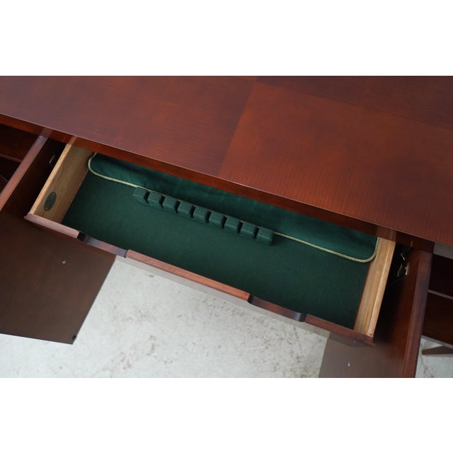 1990s Baker Archetype Cherry Drop Side Bar Server For Sale - Image 5 of 18