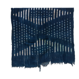 Vintage African Moss "Arbinda Horizon" Indigo Throw