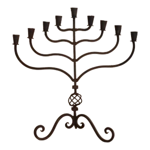 XL Antique Iron Candelabra