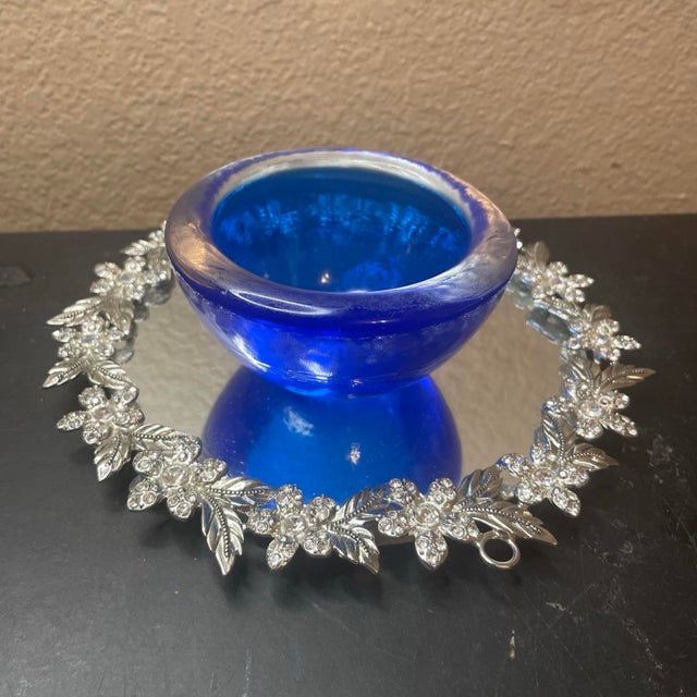 Signed Kosta Boda G Wharff Cobalt Blue Single Votive Holder From Sweden For Sale In Dallas - Image 6 of 6