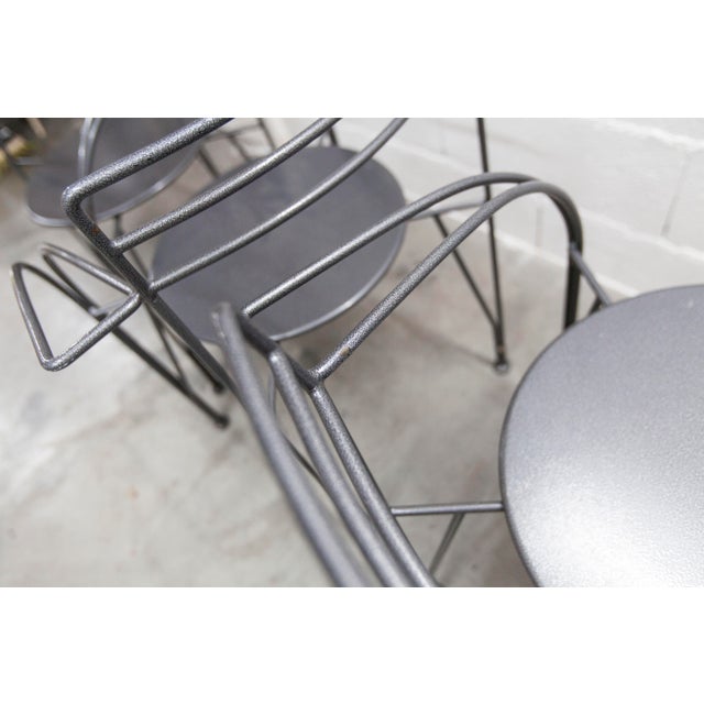 Silver Moon Armchairs by Pascal Mourgue, 1985, Set of 6 For Sale - Image 11 of 18