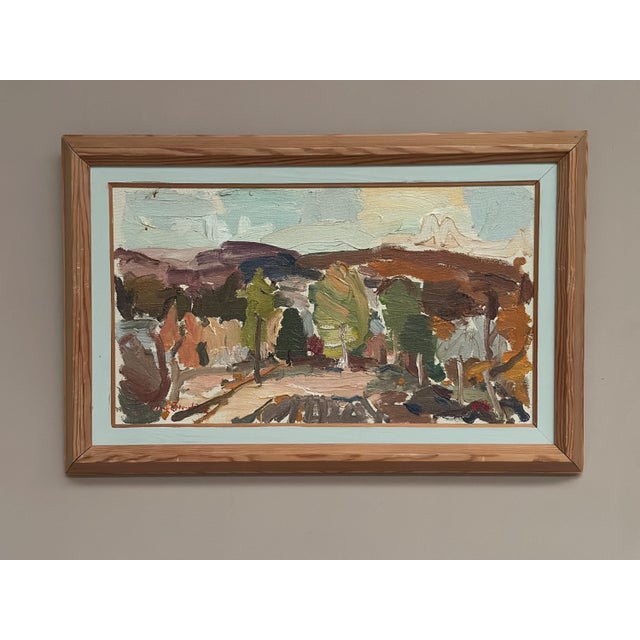 Olle Blomberg, Landscape, 1976, Oil Painting on Canvas, Framed For Sale - Image 7 of 18