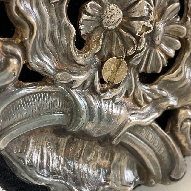 After a XIX - C. Rare Gem Silver Victorian Mirror , One of a Kind. For Sale - Image 16 of 18