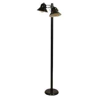 Vintage Military Green Floor Lamp from Stilnovo For Sale