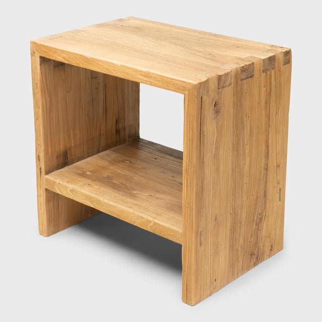 Chinese Reclaimed Elm Side Table For Sale - Image 4 of 6