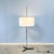 Mid-Century Modern Chrome and Black Lacquered Metal Floor Lamp with Fabric Shade from Wila, 1960s For Sale - Image 3 of 12