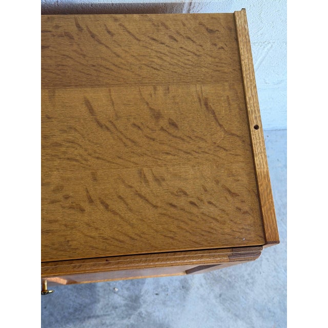 Wood Danish Oak Small Storage Cabinet Mid-Century Modern 1970s For Sale - Image 7 of 10