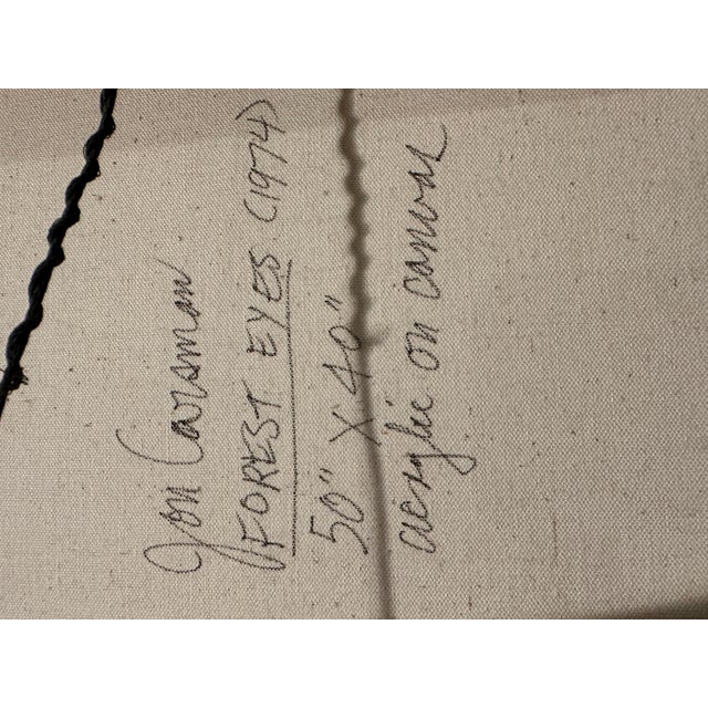 Late 20th Century Jon Carsman, "Forest Eyes" By Jon Carsman 1974 For Sale In New York - Image 6 of 6