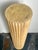 Vintage Ribbed Wood and Rattan Large Pedestal For Sale In West Palm - Image 6 of 10