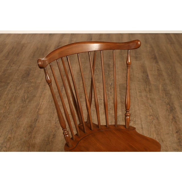 Pennsylvania House Vintage Set of Three Cherry Windsor Chairs For Sale In Philadelphia - Image 6 of 18