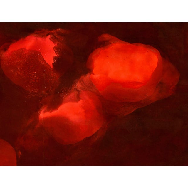 Abstract "True Selves" Red Abstract by Sharon Weiner For Sale - Image 3 of 9