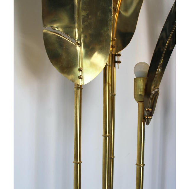 Palma Floor Lamp in Brass, 1970s For Sale - Image 9 of 16