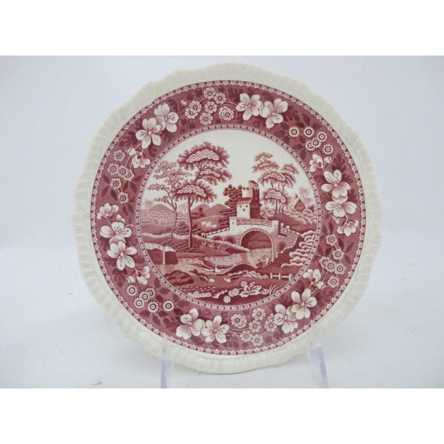 Copeland Copeland Spode Tower Pink Pastoral 7 3/4" Salad Plate Set of 5 For Sale - Image 4 of 10