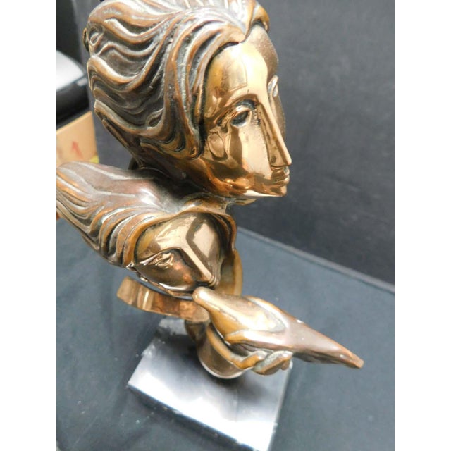 Sunol Alvar "Pareja" Bronze Sculpture With Granite Base Signed For Sale - Image 11 of 14