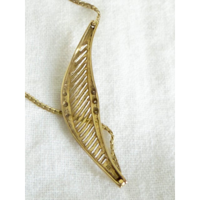 Vintage 1980s Italian Gold Two-Tone Herringbone Collar Necklace For Sale - Image 14 of 17