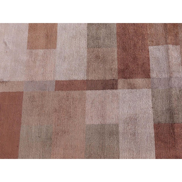 Art Deco Modern Tibetan “Dune” Design Hand-Knotted Silk Rug by Doris Leslie Blau For Sale - Image 3 of 8