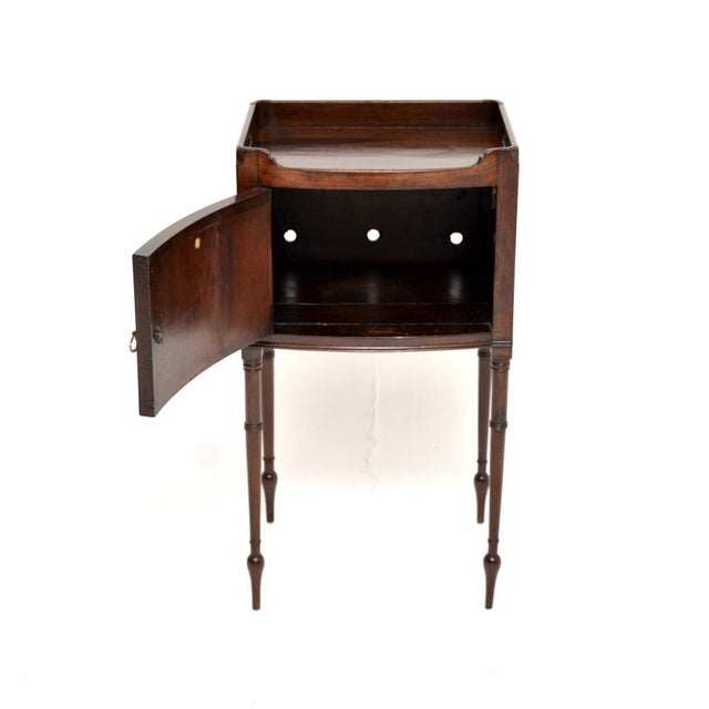 Antique Georgian Side Cabinet on Legs, 1890s For Sale - Image 3 of 12