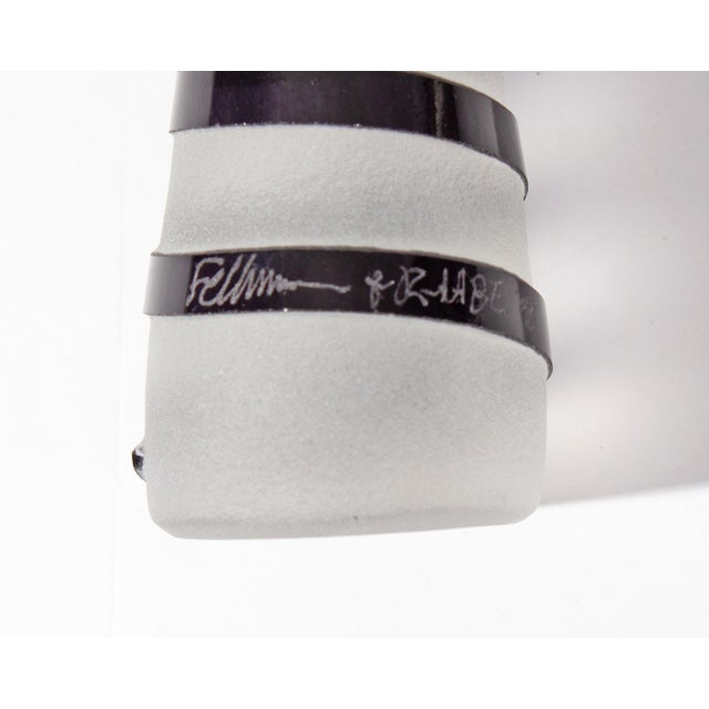 Glass 1998 Art Glass Flower Sculpture by Stephen Fellerman and Clair Raabe For Sale - Image 7 of 8