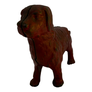 1940s Cast Iron Saint Bernard Rescue Dog Bank