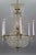 Metal French Louis XVI Style Brass and Crystal Basket 9-Light Chandelier For Sale - Image 7 of 18