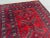 1970s 3'10" X 7'10" Vintage Afghan Hand-Knotted Baluchi Rug, Red Tribal Geometric Kitchen Rug For Sale - Image 5 of 12