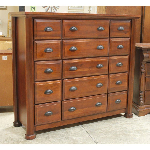 Traditional Late 20th Century 15 Drawer Mule Dresser For Sale - Image 3 of 5