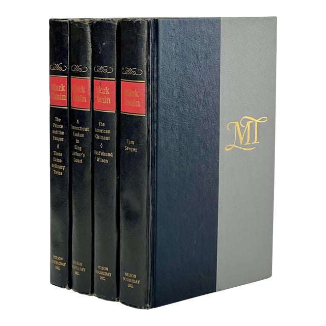 Vintage Classic Mark Twain Books- Set of 4 For Sale