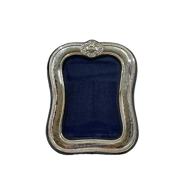 Italian silver Photo/ Picture Frame by Livi Giancarlo, Firenze, 1960s Italian silver photo frame with hammered pattern and...
