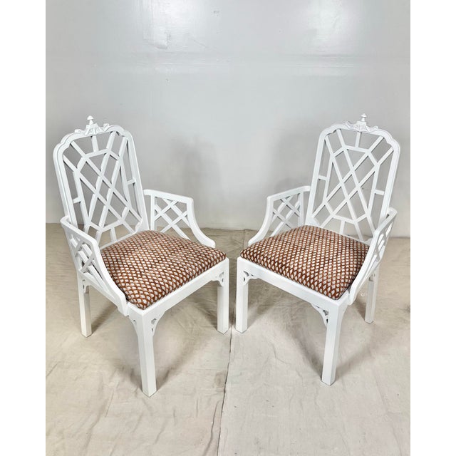 Vintage Century Furniture Pagoda Dining Chairs- Set of 10 For Sale In Tampa - Image 6 of 12