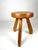Brown Pine Sandoz Stool by Charlotte Perriand for Les Arcs, France, 1960s For Sale - Image 8 of 18