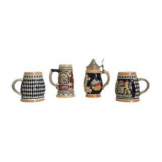 Porcelain Mugs, Bavaria, 1980s, Set of 4 For Sale