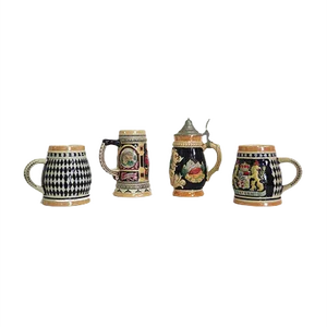 Porcelain Mugs, Bavaria, 1980s, Set of 4