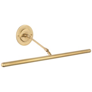 Amber Lewis for Visual Comfort Signature Emery 24" Picture Light in Hand-Rubbed Antique Brass For Sale