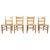 Mid-Century Oak and Wicker Dining Chairs, 1970s, Set of 4 For Sale - Image 13 of 13