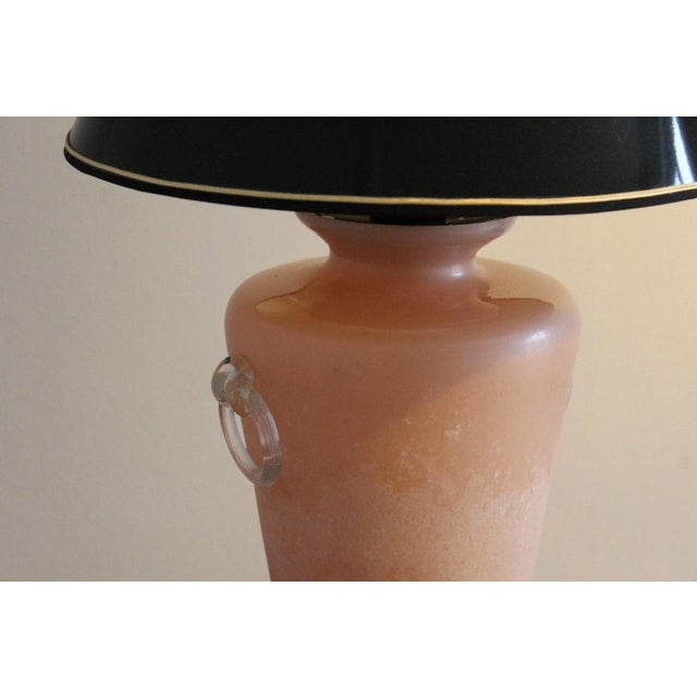 Pink Murano Glass Table Lamp, Italy, 1950s For Sale - Image 9 of 11