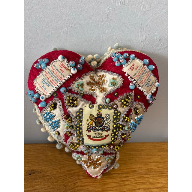 Early 20th Century Antique English Ww1 Sweethart Pin Cushion For Sale - Image 5 of 11