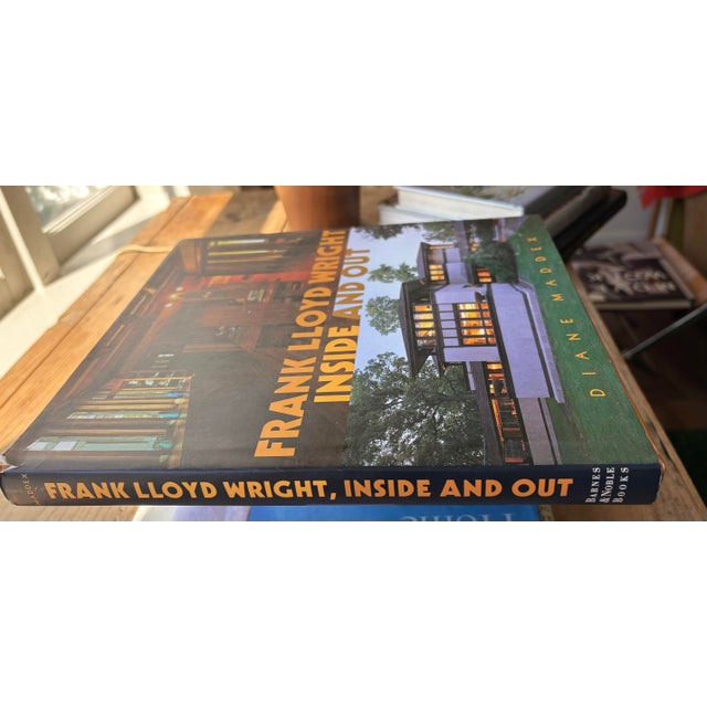 1990s Frank Lloyd Wright Inside and Out Book by Diane Maddex | Architecture Coffee Table Book For Sale - Image 5 of 9